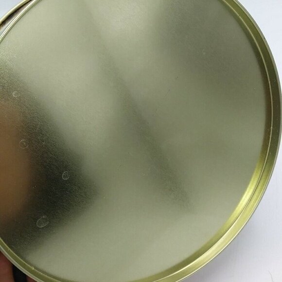 Santa Christmas Tin Vintage Look 6"  Round Small Holiday Gifts Baking Unbranded - Picture 4 of 7